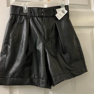 Abercrombie leather shorts